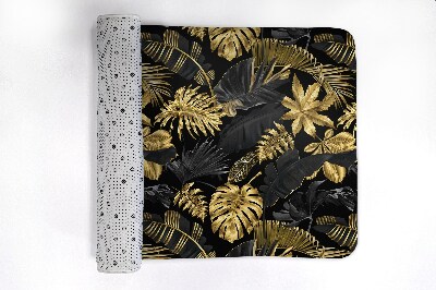 Tapis de bain Plantes dorées