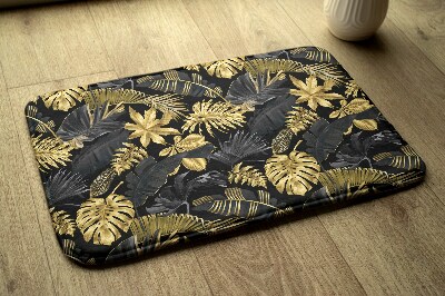 Tapis de bain Plantes dorées