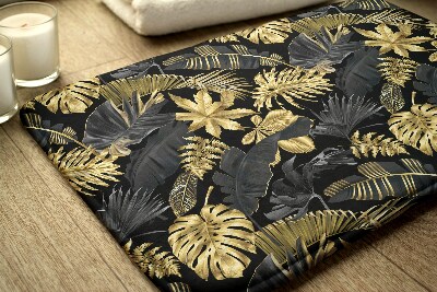 Tapis de bain Plantes dorées
