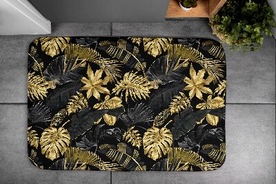 Tapis de bain Plantes dorées