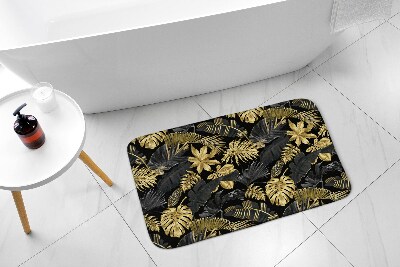Tapis de bain Plantes dorées