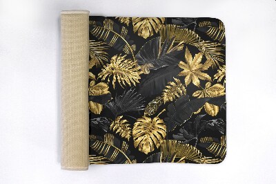 Tapis de bain Plantes dorées