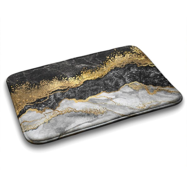 Tapis salle de bain Marbre doré