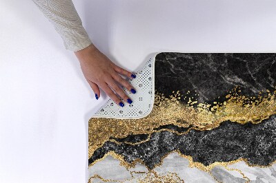 Tapis salle de bain Marbre doré