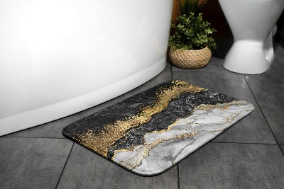 Tapis salle de bain Marbre doré