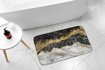 Tapis salle de bain Marbre doré