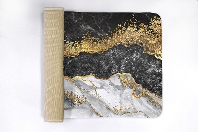 Tapis salle de bain Marbre doré