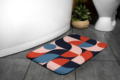 Tapis de salle de bain Motif géométrique