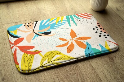 Tapis de salle de bain Motif de plantes