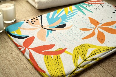 Tapis de salle de bain Motif de plantes