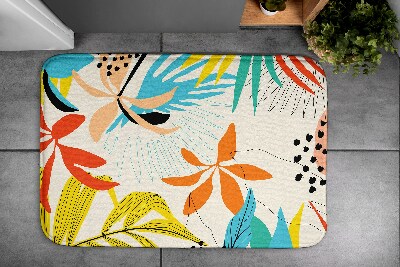 Tapis de salle de bain Motif de plantes