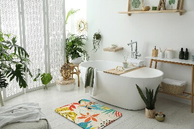 Tapis de salle de bain Motif de plantes