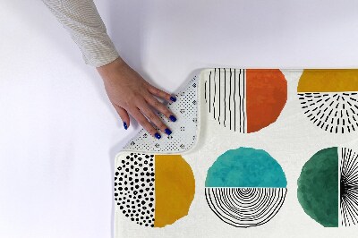 Tapis bain Cercles lignes