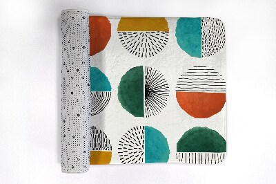 Tapis bain Cercles lignes