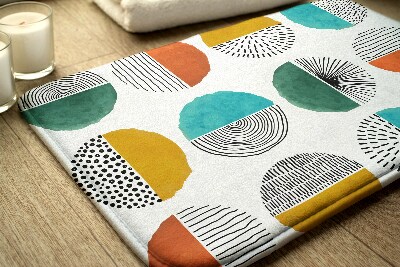 Tapis bain Cercles lignes