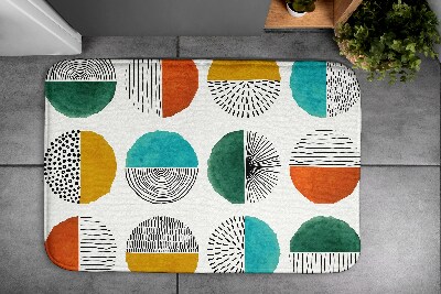 Tapis bain Cercles lignes