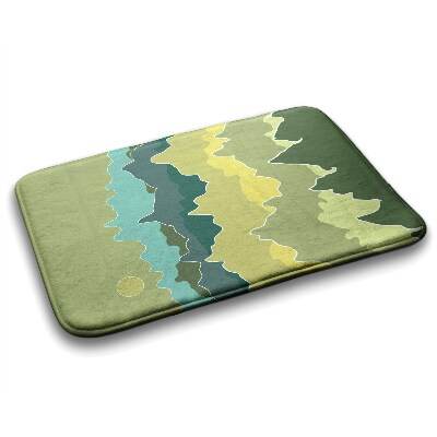 Tapis salle de bain Abstraction des montagnes