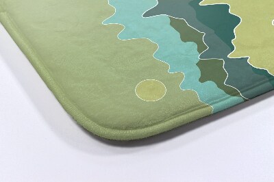 Tapis salle de bain Abstraction des montagnes