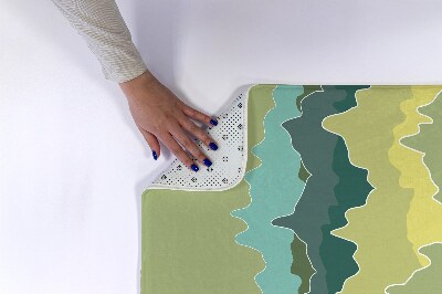 Tapis salle de bain Abstraction des montagnes