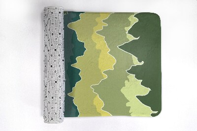 Tapis salle de bain Abstraction des montagnes