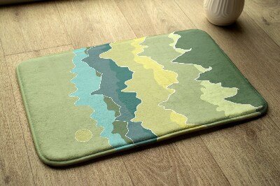 Tapis salle de bain Abstraction des montagnes