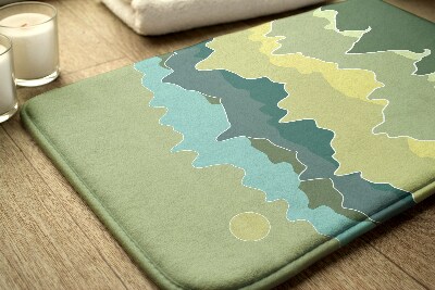 Tapis salle de bain Abstraction des montagnes