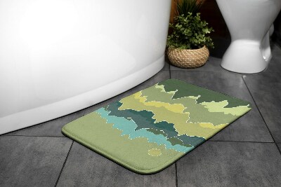 Tapis salle de bain Abstraction des montagnes