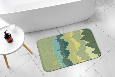 Tapis salle de bain Abstraction des montagnes