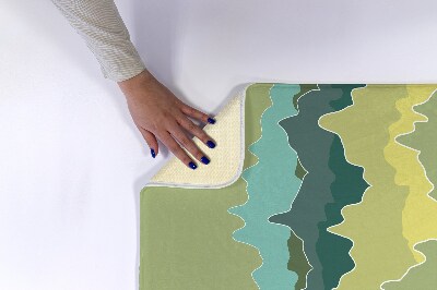 Tapis salle de bain Abstraction des montagnes