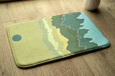 Tapis de salle de bain Abstraction des montagnes