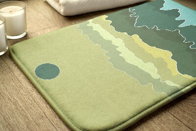 Tapis de salle de bain Abstraction des montagnes