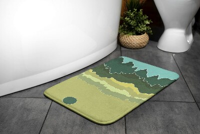 Tapis de salle de bain Abstraction des montagnes