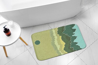 Tapis de salle de bain Abstraction des montagnes