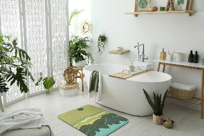 Tapis de salle de bain Abstraction des montagnes