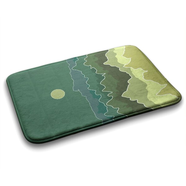 Tapis bain Abstraction des montagnes