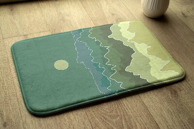 Tapis bain Abstraction des montagnes