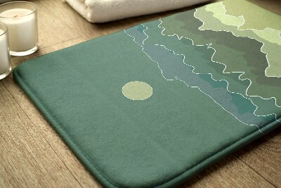 Tapis bain Abstraction des montagnes