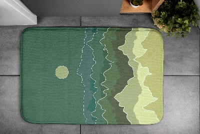 Tapis bain Abstraction des montagnes