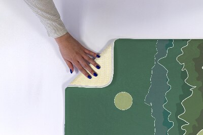Tapis bain Abstraction des montagnes