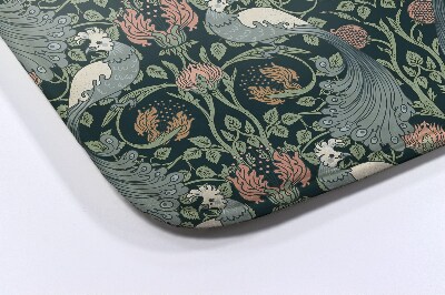 Tapis de bain Oiseaux plantes