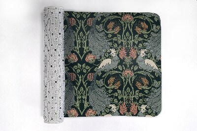 Tapis de bain Oiseaux plantes