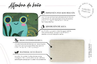 Tapis de bain Oiseaux plantes