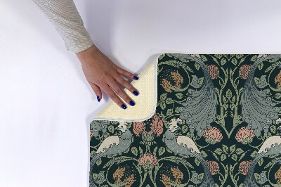 Tapis de bain Oiseaux plantes