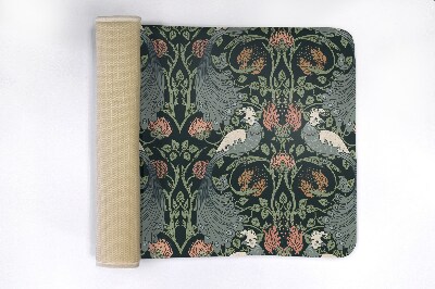 Tapis de bain Oiseaux plantes