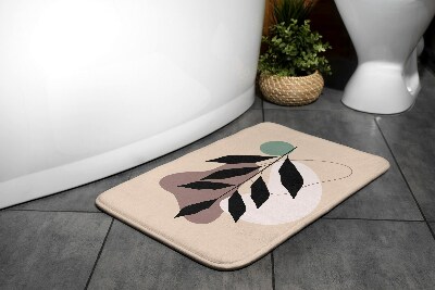 Tapis bain Feuille