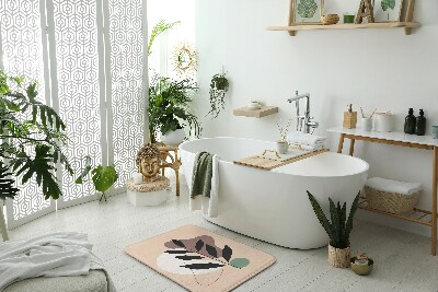 Tapis bain Feuille