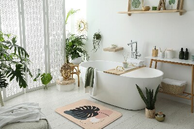 Tapis de bain Feuille de monstera