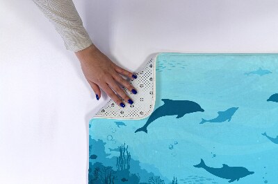 Tapis de salle de bain Dauphins