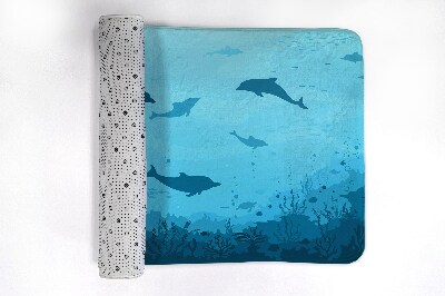 Tapis de salle de bain Dauphins