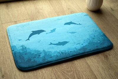 Tapis de salle de bain Dauphins